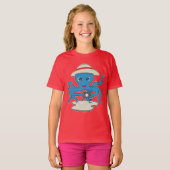 Oktopus-Fotograf-Kamera T-Shirt (Vorne ganz)