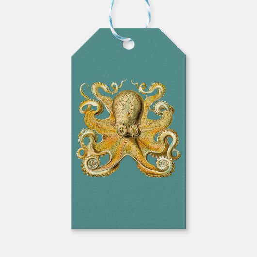 Oktopus-Geschenkanhänger Geschenkanhänger (Vorderseite)