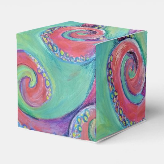 Oktopus-Geschenkboxen Geschenkschachtel (Rückseite)