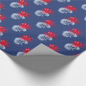 Oktopus Geschenkpapier (Ecke)