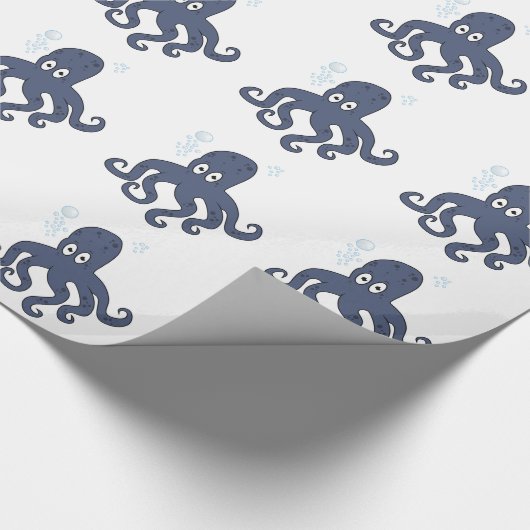 Oktopus Geschenkpapier (Ecke)