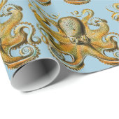 Oktopus Geschenkpapier (Rolleneckpunkt)
