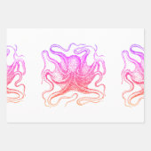 Oktopus  geschenkpapier set (Vorderseite)