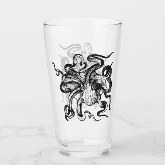 Oktopus Glas (Rückseite)