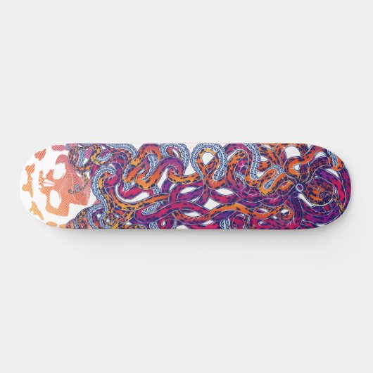 Oktopus-Graffiti-Skateboard Skateboard (Horizontal)