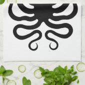 Oktopus, griechisches Reliefdesign Handtuch (Gefaltet)