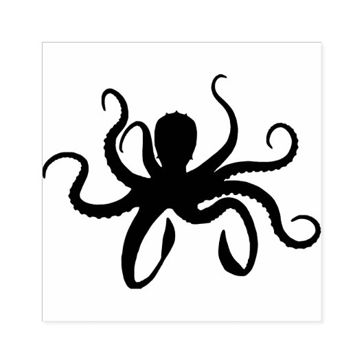 Oktopus Gummistempel (Prägung)