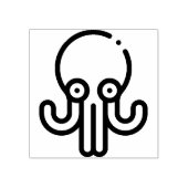 Oktopus Gummistempel (Prägung)