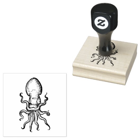 Oktopus Gummistempel (Stempel)