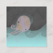 Oktopus handgefertigte Visitenkarte (Rückseite)