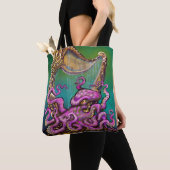 Oktopus Harp Tote Bag Tasche (Von Nahem)