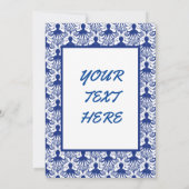 Oktopus (heller Hintergrund) Einladung (Rückseite)