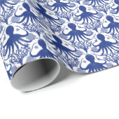 Oktopus (heller Hintergrund) Geschenkpapier (Rolleneckpunkt)