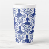 Oktopus (heller Hintergrund) Milchtasse (Vorderseite)