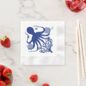 Oktopus (heller Hintergrund) Serviette (Beispiel)