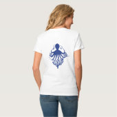 Oktopus (heller Hintergrund) T-Shirt (Rückseite Vollansicht)