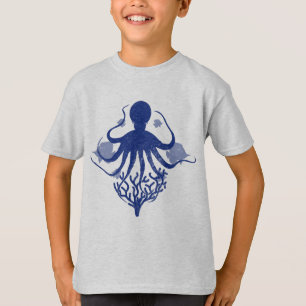 Oktopus (heller Hintergrund) T-Shirt