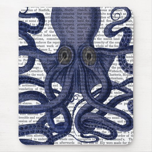 Oktopus hoch Nah Mousepad (Vorne)