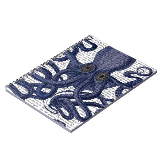 Oktopus hoch Nah Notizblock (Linke Seite)