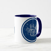 Oktopus Holding Anchor Tasse (VorderseiteRechts)