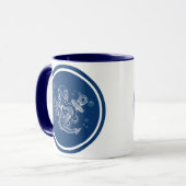 Oktopus Holding Anchor Tasse (Vorderseite Links)