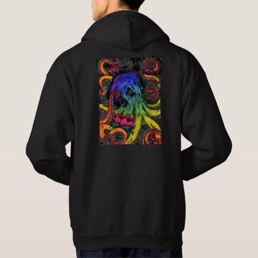 Oktopus Hoodie (Rückseite)