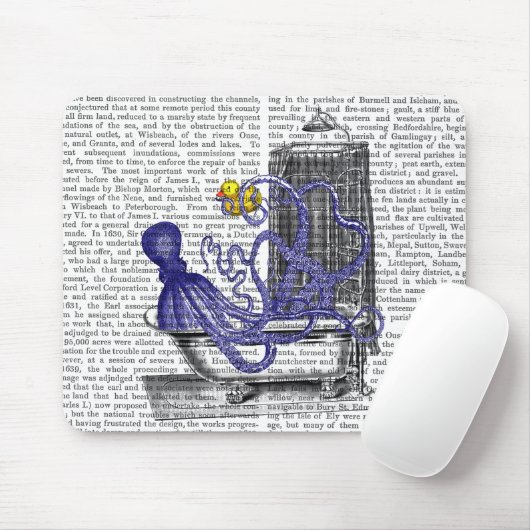Oktopus im Bad 2 Mousepad (Mit Mouse)
