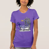 Oktopus im Bad 2 T-Shirt (Vorderseite)