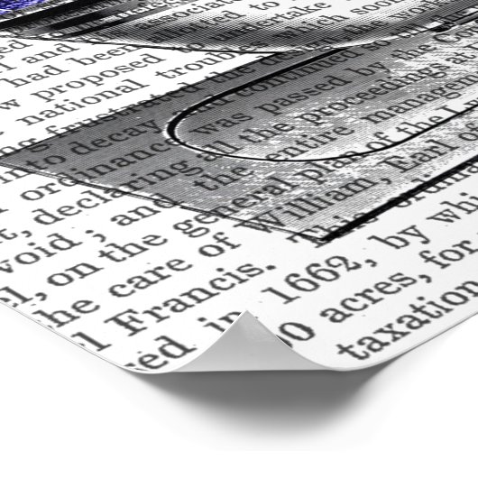 Oktopus im Bad Poster (Ecke)