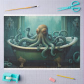 Oktopus in der Badewanne 1 Dekoupage Seidenpapier (Basteln)