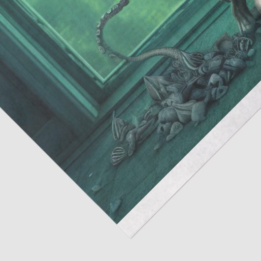 Oktopus in der Badewanne 2 Dekoupage Seidenpapier (Ausschnitt)