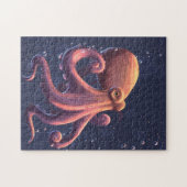Oktopus in der Tiefsee Puzzle (Horizontal)