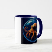 Oktopus in einer Blase Tasse (VorderseiteRechts)