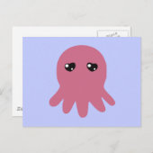 Oktopus in Liebe Postkarte (Vorne/Hinten)