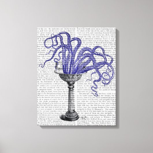 Oktopus in Sink Leinwanddruck (Vorderseite)