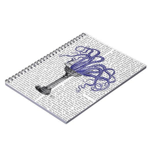 Oktopus in Sink Notizblock (Linke Seite)