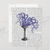 Oktopus in Sink Postkarte (Vorne/Hinten)