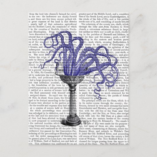 Oktopus in Sink Postkarte (Vorderseite)