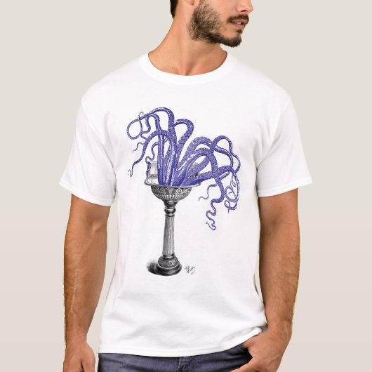 Oktopus in Sink T-Shirt (Vorderseite)