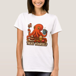 Oktopus in süßen Leckereien T-Shirt