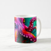 Oktopus Kaffeetasse (VorderseiteRechts)