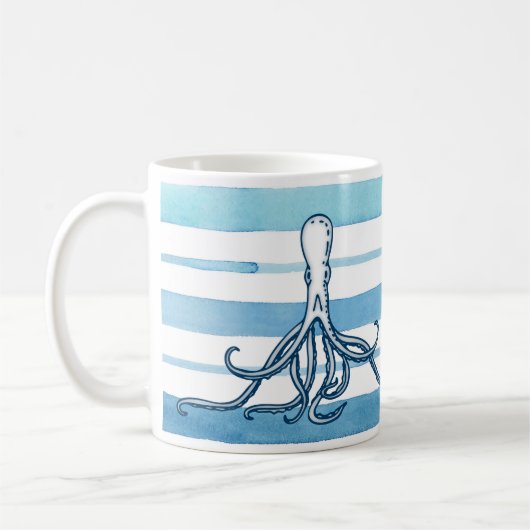 Oktopus Kaffeetasse (Links)
