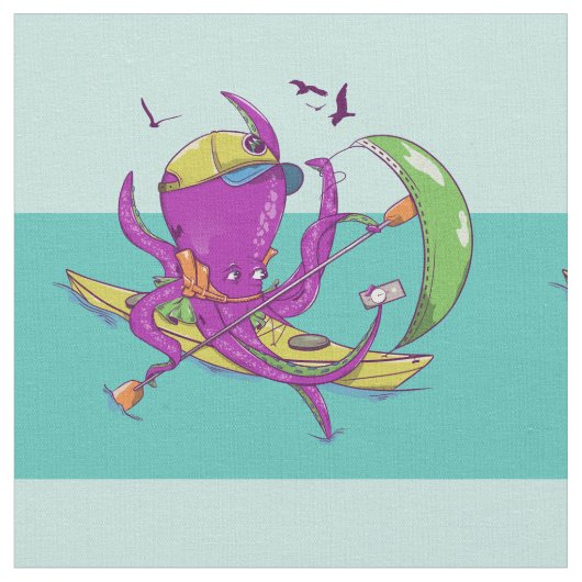 Oktopus Kajak SEAKAYAK Stoff (Nahaufnahme)