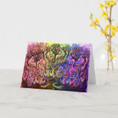 Oktopus-Karte Karte (Gelbe Blume)