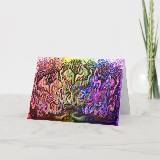 Oktopus-Karte Karte (Vorderseite)