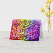 Oktopus-Karte Karte (Gelbe Blume)