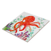 Oktopus-Keramik-Tile (6" Quadrat) Fliese (Seite)