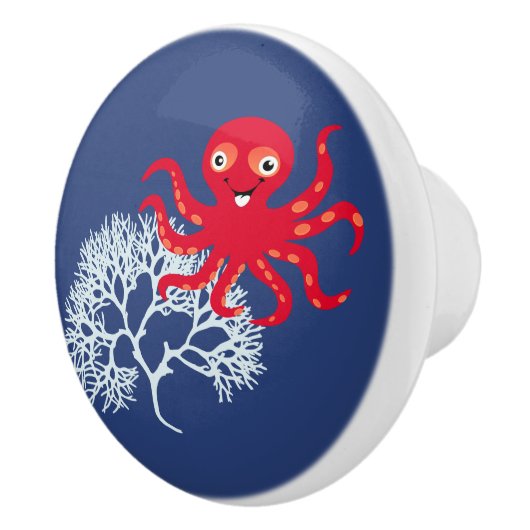 Oktopus Keramikknauf (Rechts)