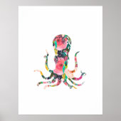 Oktopus-Kinderzimmer Poster (Vorne)