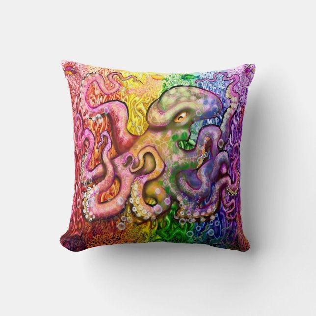 Oktopus Kissen (Vorderseite)